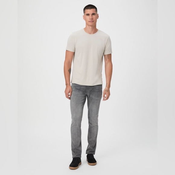 PAIGE- Men’s Cash Crew tee color: fresh oyster - Picture 2 of 3